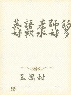 英语老师的兔子好软水好多