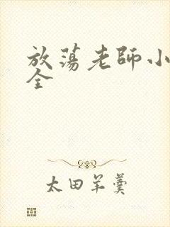 放荡老师小说大全