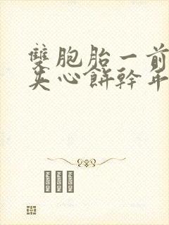 双胞胎一前一后夹心饼干年下