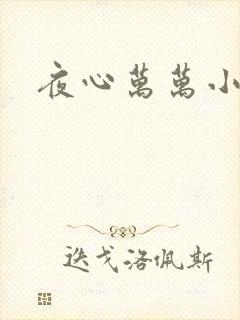 夜心万万小说