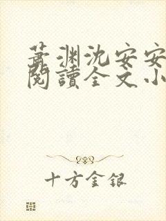 萧渊沈安安免费阅读全文小说