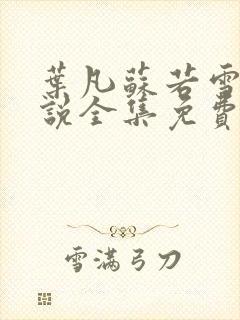 叶凡苏若雪的小说全集免费阅读