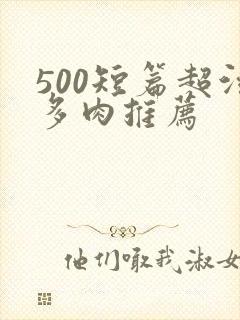 500短篇超污多肉推荐