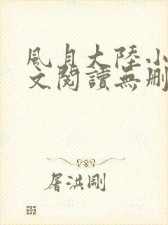 风月大陆小说全文阅读无删减