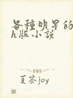 各种明星的综艺h版小说