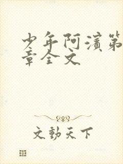 少年阿滨第13章全文