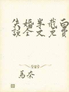 失婚半截白菜小说全文免费阅读