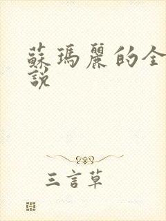 苏玛丽的全部小说