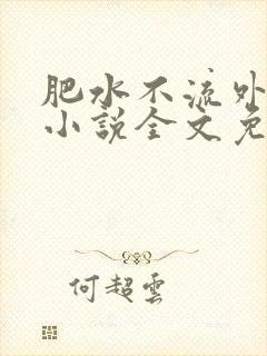 肥水不流外人田小说全文免费阅读全本免