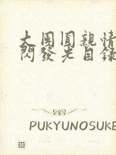 大团圆亲情会闪闪发光目录