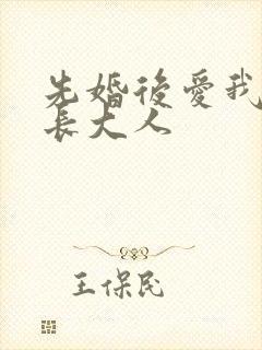 先婚后爱我的市长大人