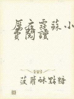 厉夜霆苏小汐免费阅读