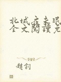 北城夜未眠小说全文阅读免费