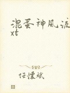 混蛋神风流史txt