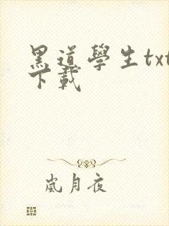 黑道学生txt下载