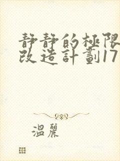 静静的极限自我改造计划17