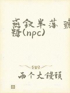 燕钗半落 琥珀糖(npc)