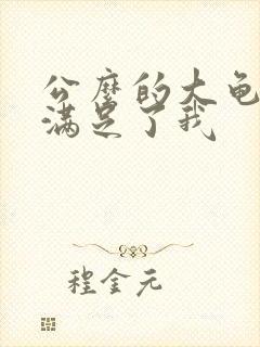 公么的大龟强大满足了我