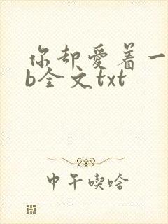 你却爱着一个sb全文txt