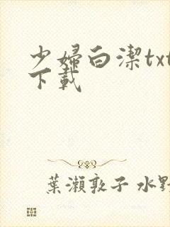 少妇白洁txt下载