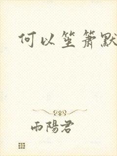何以笙箫默小说
