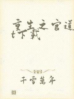 重生之官道txt下载