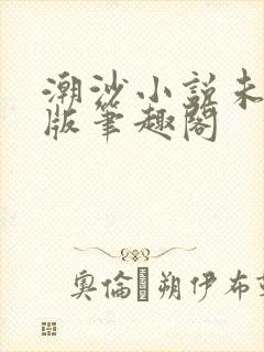 潮沙小说未删减版笔趣阁