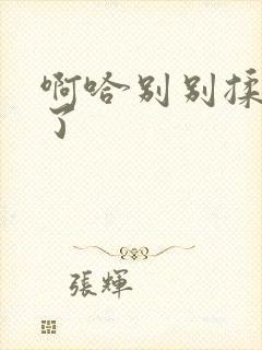 啊哈别别揉那处了