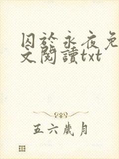 囚于永夜免费全文阅读txt