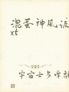 混蛋神风流史txt