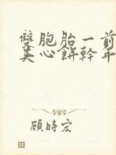 双胞胎一前一后夹心饼干年下