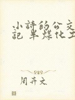 小诗的公交车日记 半煤化工
