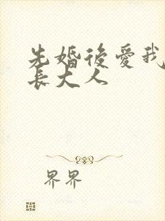 先婚后爱我的市长大人