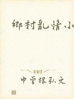 乡村乱情小说