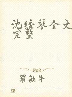 沈绣琴全文阅读完整