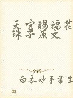 天官赐福花怜塞珠子原文