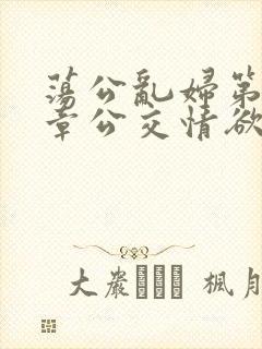 荡公乱妇第69章公交情欲