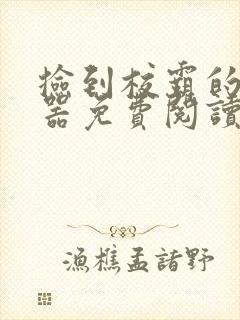 捡到校霸的遥控器免费阅读