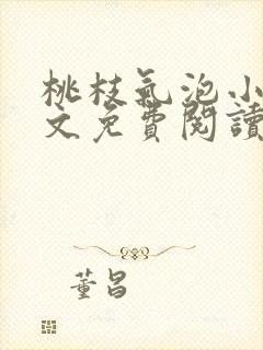 桃枝气泡小说全文免费阅读