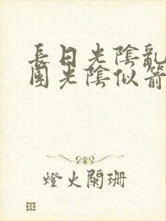 长日光阴乱作一团光阴似箭笔渺