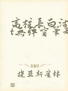 高校长白沽txt无弹窗笔趣阁