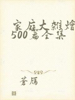 家庭大杂烩小说500篇全集