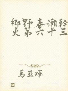 乡野春潮干柴烈火第六十三章