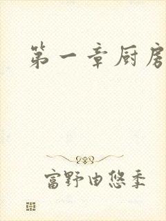 第一章厨房春潮
