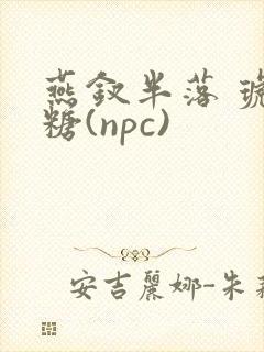 燕钗半落 琥珀糖(npc)