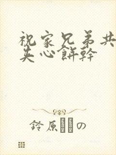 祝家兄弟共享后夹心饼干