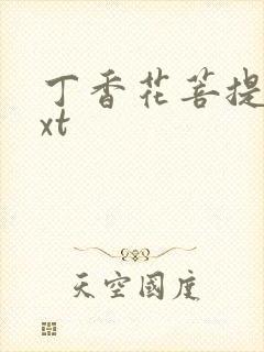 丁香花菩提树txt