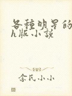 各种明星的综艺h版小说