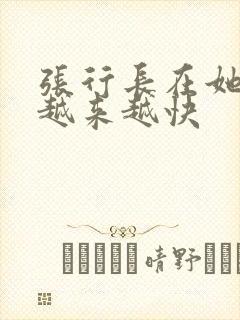 张行长在她体内越来越快
