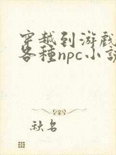 穿越到游戏里和各种npc小说